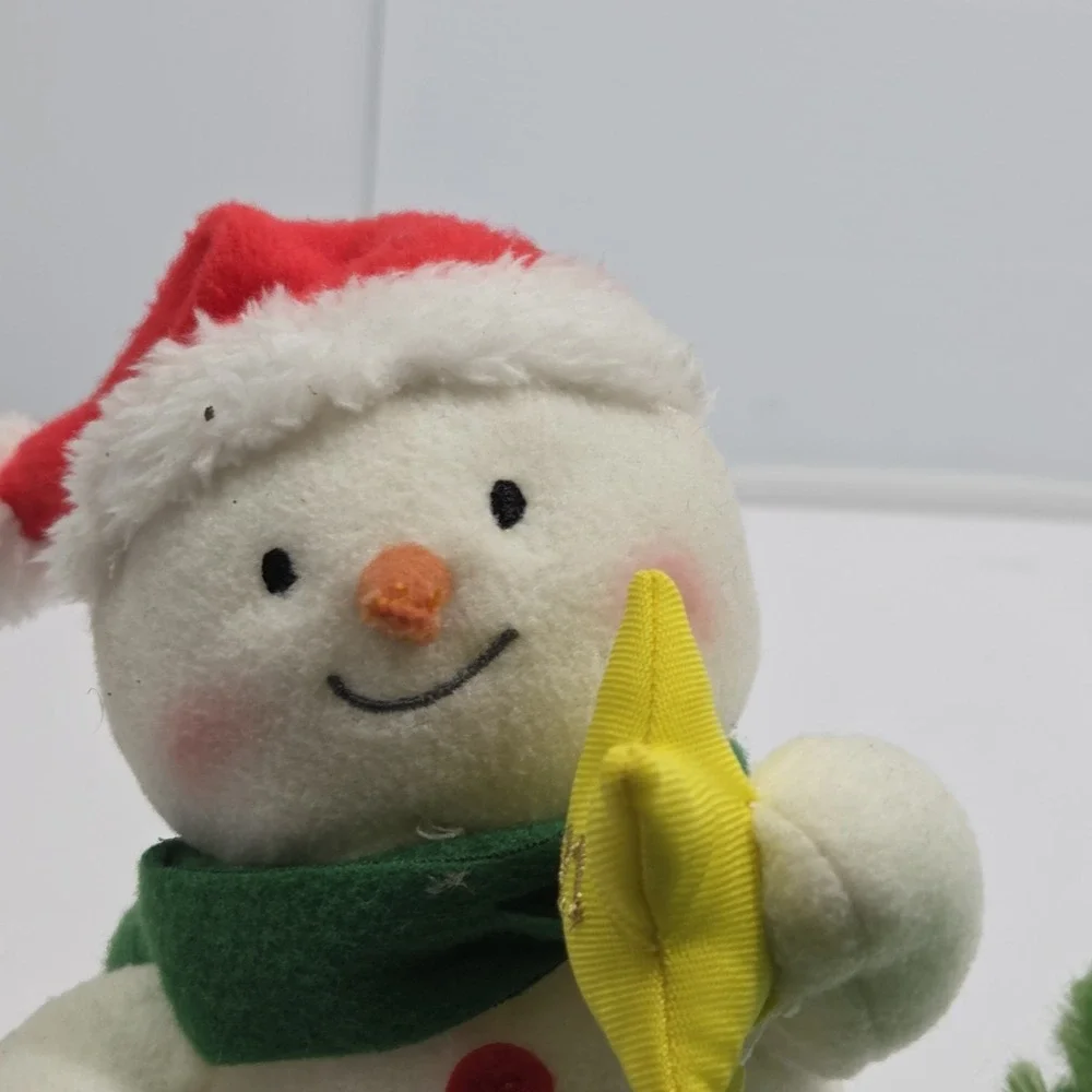 Hallmark 2021 Tangled Up in Christmas Singing Animated Snowmen Plush Lights Wrks